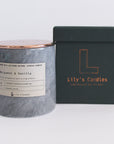Bergamot & Vanilla Mermer - %100 Doğal Soya Mumu