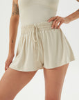Viscose Mini Shorts