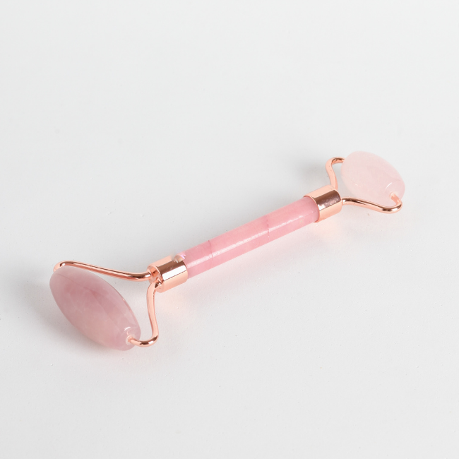 Rose Quartz Facial Massage Roller Tool