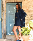 Elemental Linen Mini Wrap Skirt