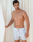 Positano Recycled Swim Short - Lobster