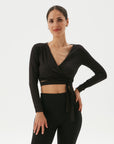 Wickelbluse aus Viskose