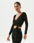 Wickelbluse aus Viskose