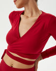 Wickelbluse aus Viskose
