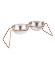 Copper Stainless Steel Food Bowl Kit