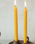Natural Beeswax Candle Set of 4