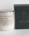 Bergamot & Lemon Marble - %100 Natural Soy Candle