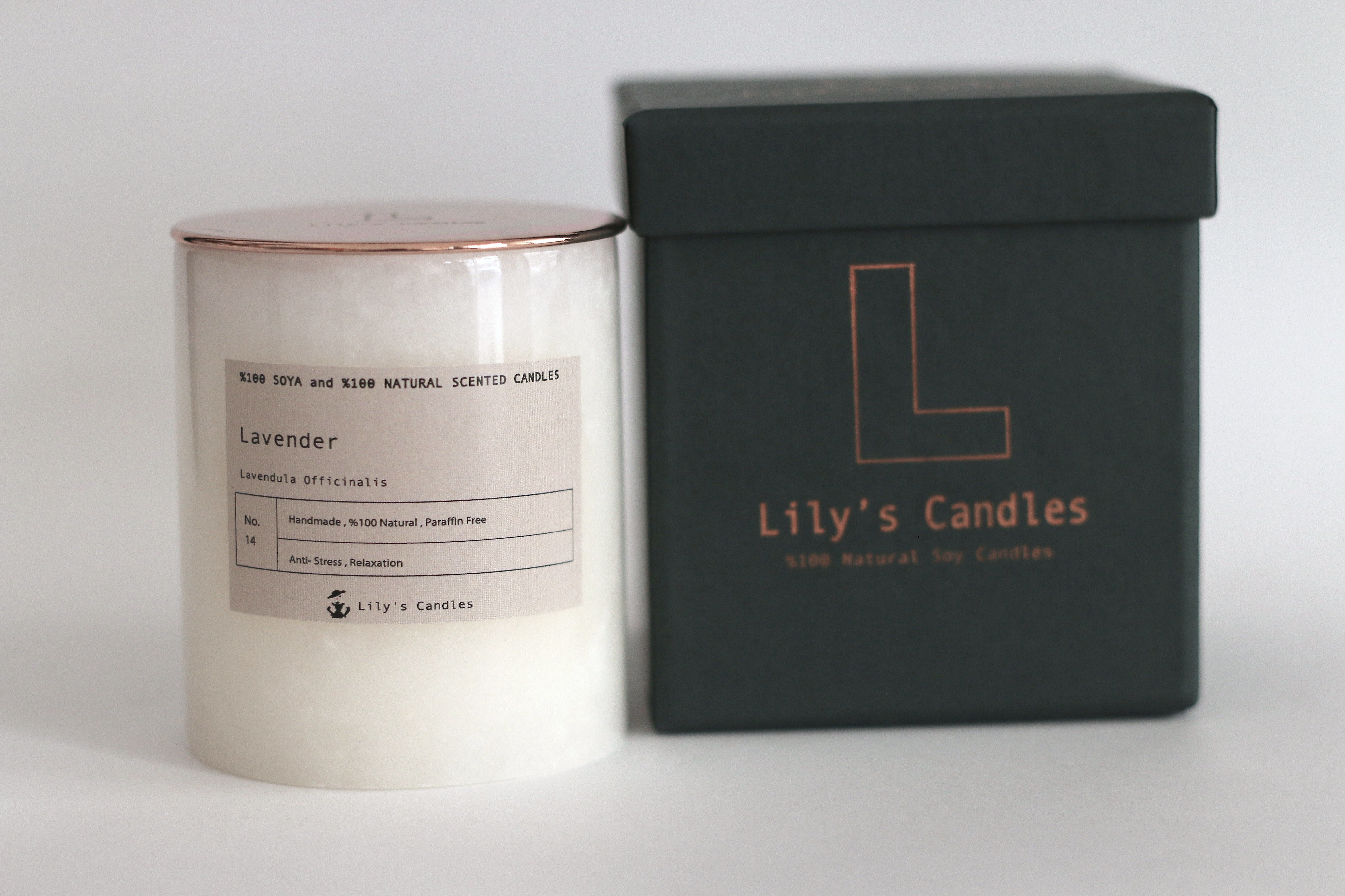 Lavender Marble - %100 Natural Soy Candle