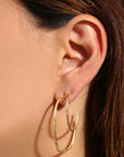 Raw Ellipse Earring