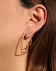 Raw Rectangular Earring