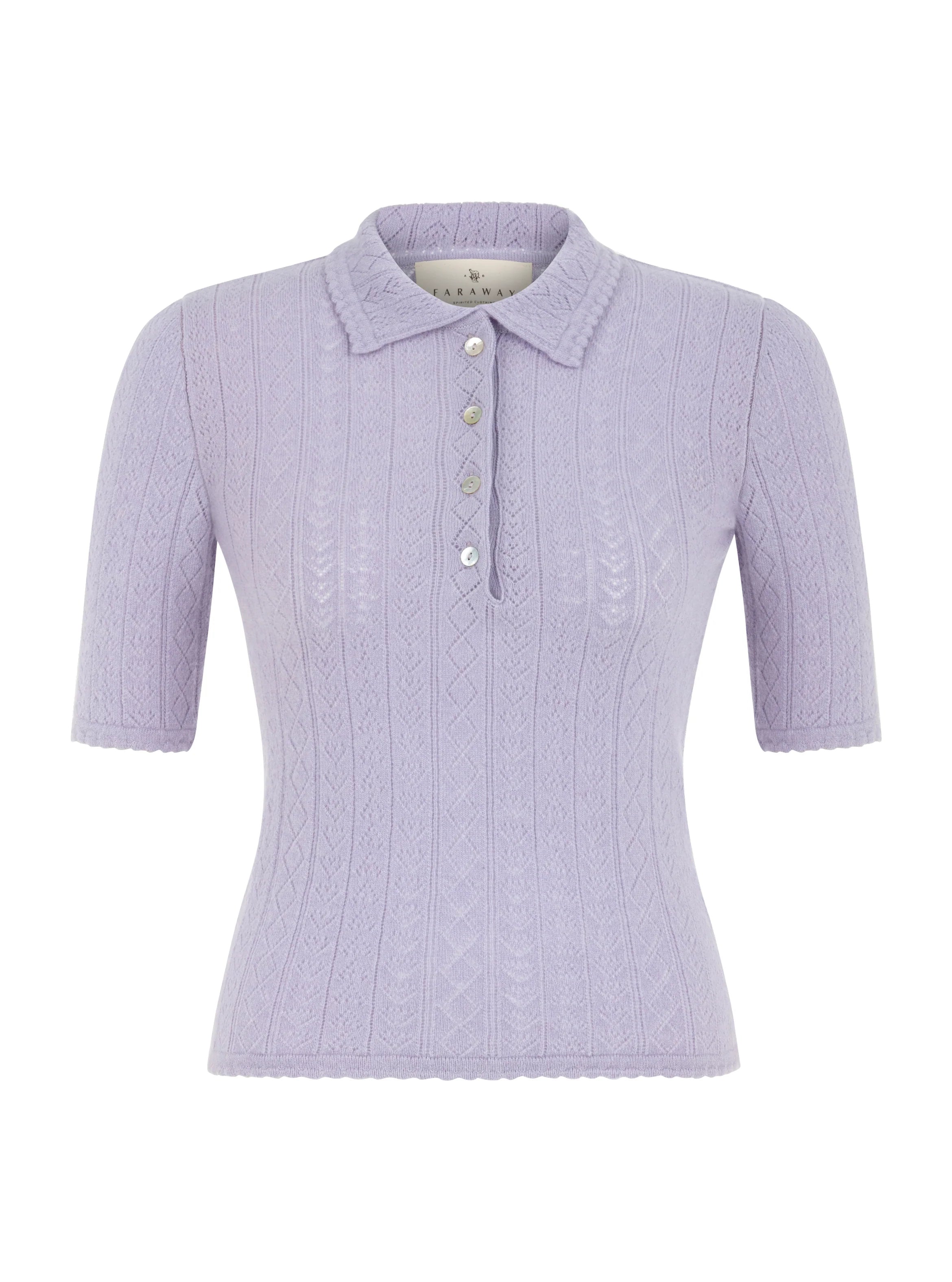 Hearts in a Row Knit Polo