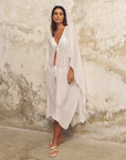 Bodrum Ties Cotton Kaftan
