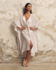 Bodrum Ties Cotton Kaftan