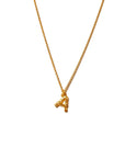 Alphabet Pendant Gold Necklace