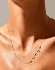 Sideways Name Gold Necklace