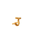 Alphabet Stud Gold Earring