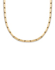 Platonic Solids Bar Link Gold Necklace