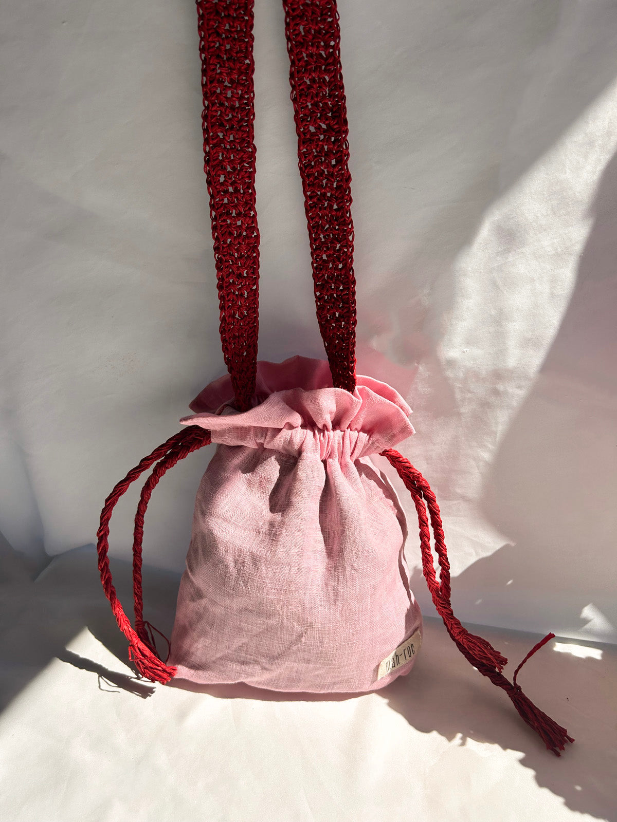Mah-Roc x Simple As Is - Pink Mini Linen Bag