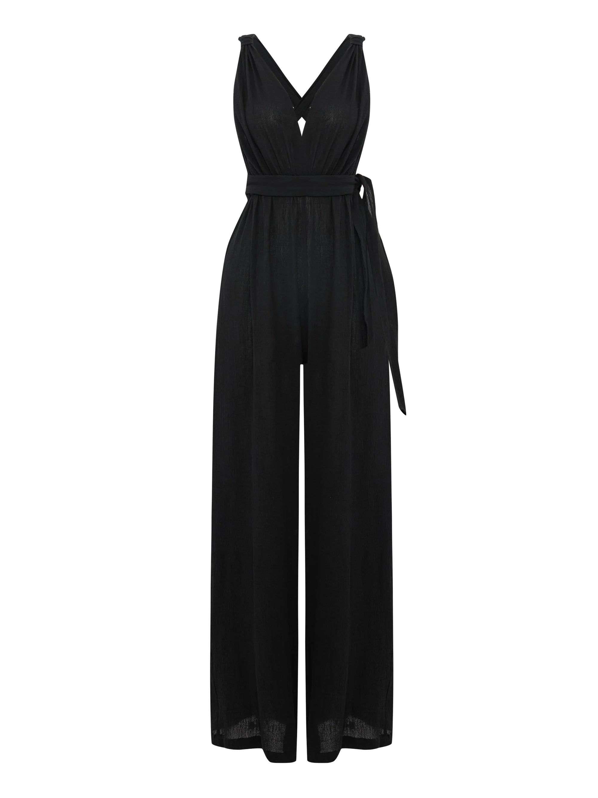 Wrap Your Way Cotton Jumpsuit