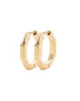 Platonic Solids Gold Earrings