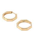 Platonic Solids Gold Earrings