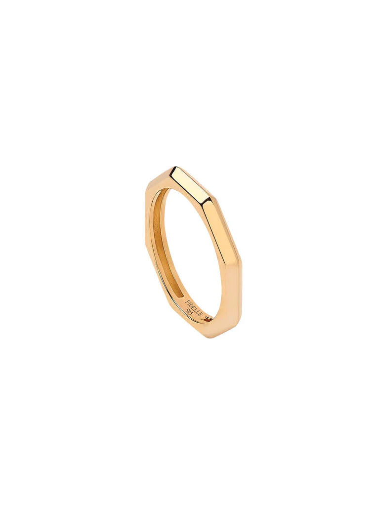 Platonic Solids Gold Ring