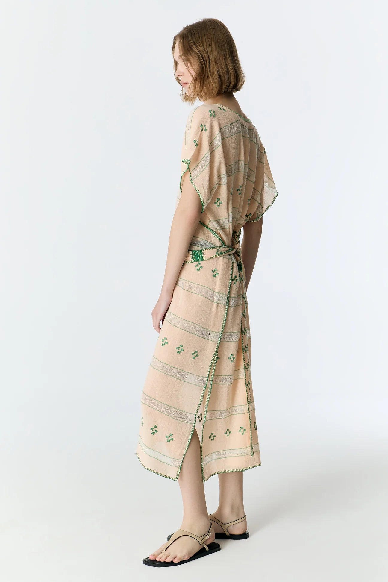 Saka Handwoven Cotton Kaftan