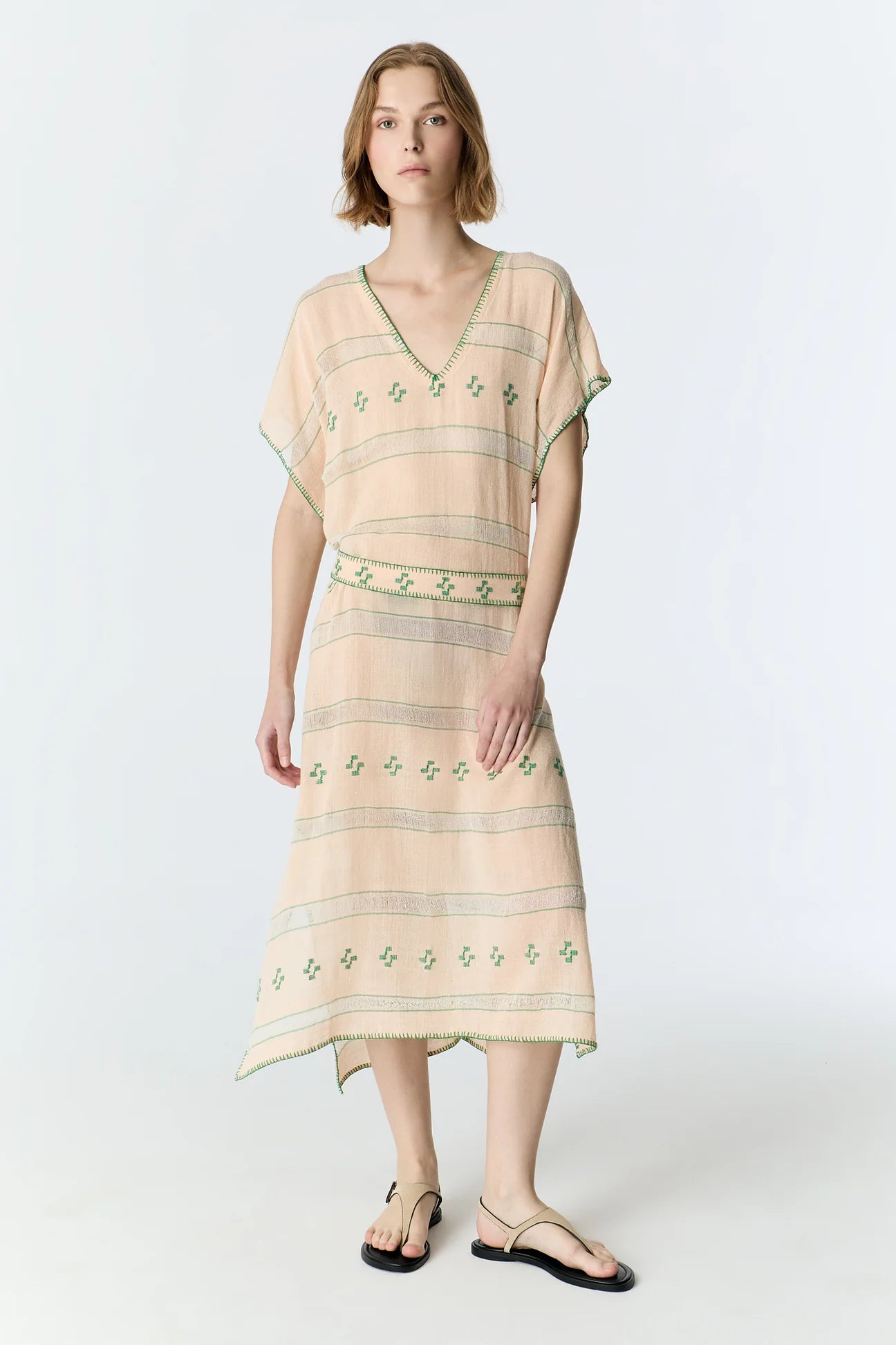 Saka Handwoven Cotton Kaftan