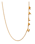 Sideways Name Gold Necklace