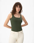 Organic Cotton Low Back Top