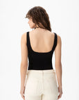 Organic Cotton Low Back Top