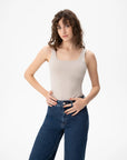 Organic Cotton Low Back Top