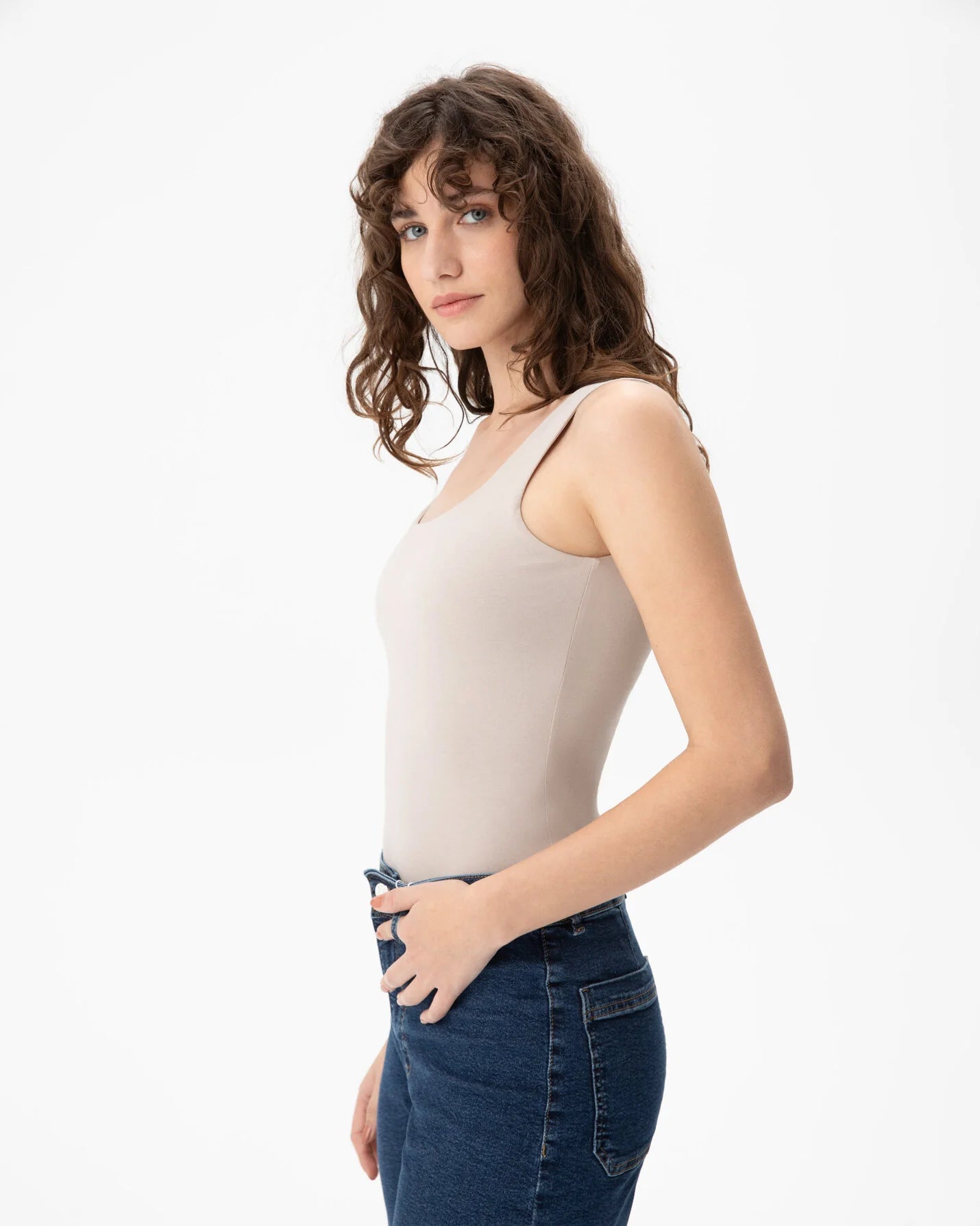 Organic Cotton Low Back Top