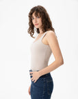 Organic Cotton Low Back Top