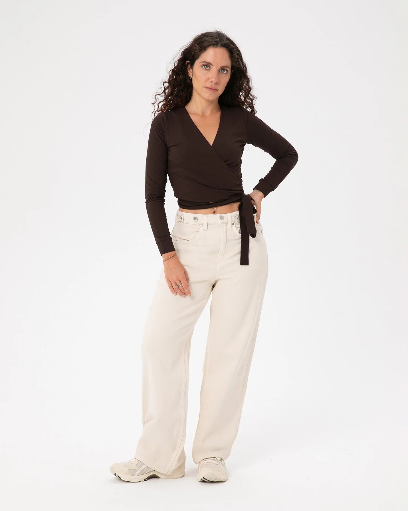 Wickelbluse aus Viskose