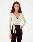 Wickelbluse aus Viskose
