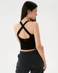Viscose Halter Crop Top