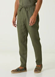Men&#39;s Drawstring Pants in Khaki