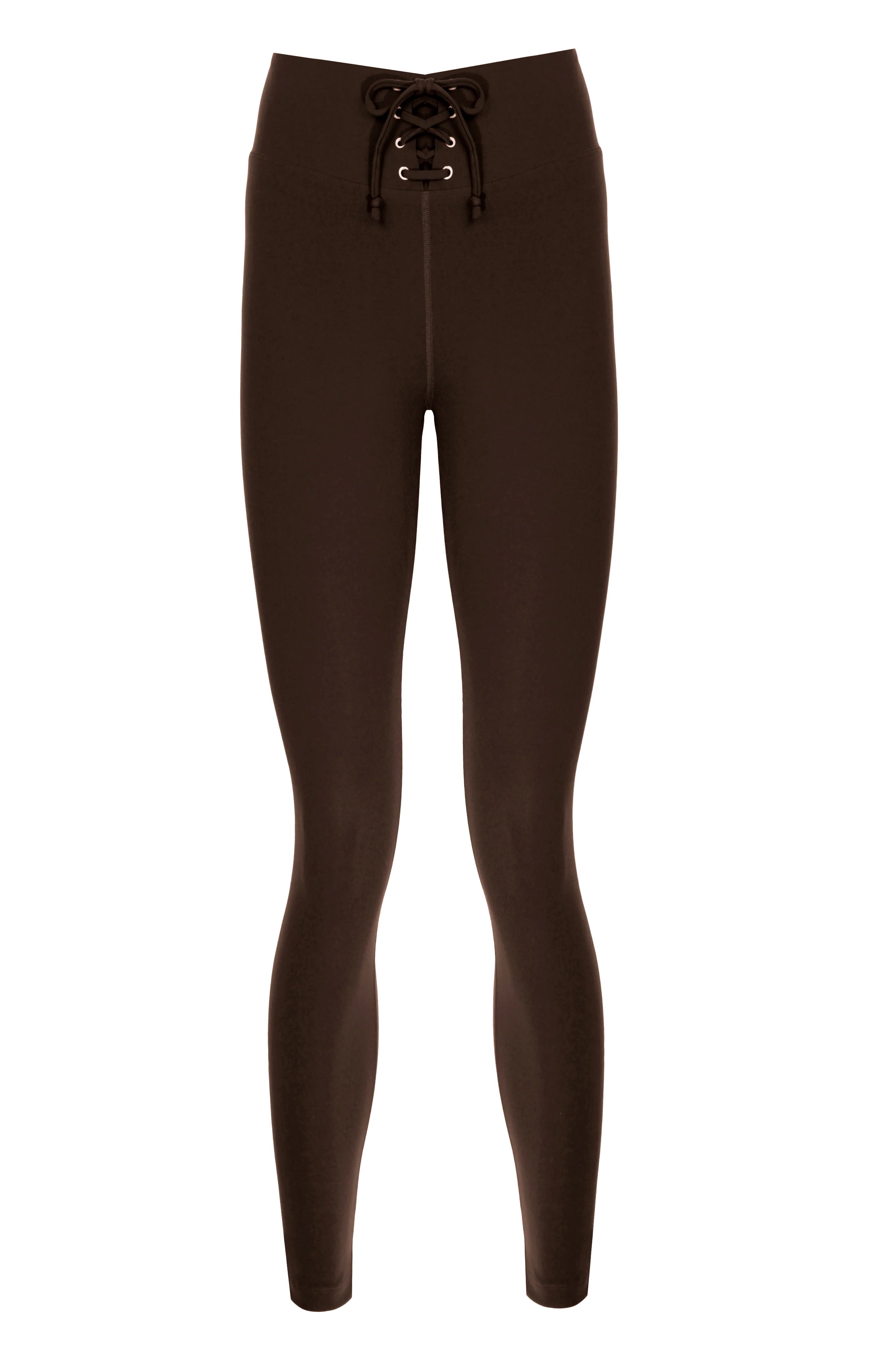 Leggings mit hoher Taille und Schnürung