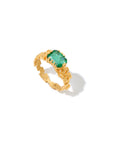 Emerald Mosaic Ring