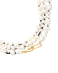 Raw Diamond Pearl Necklace
