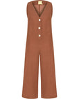 By The Lake Maggiore Linen Jumpsuit