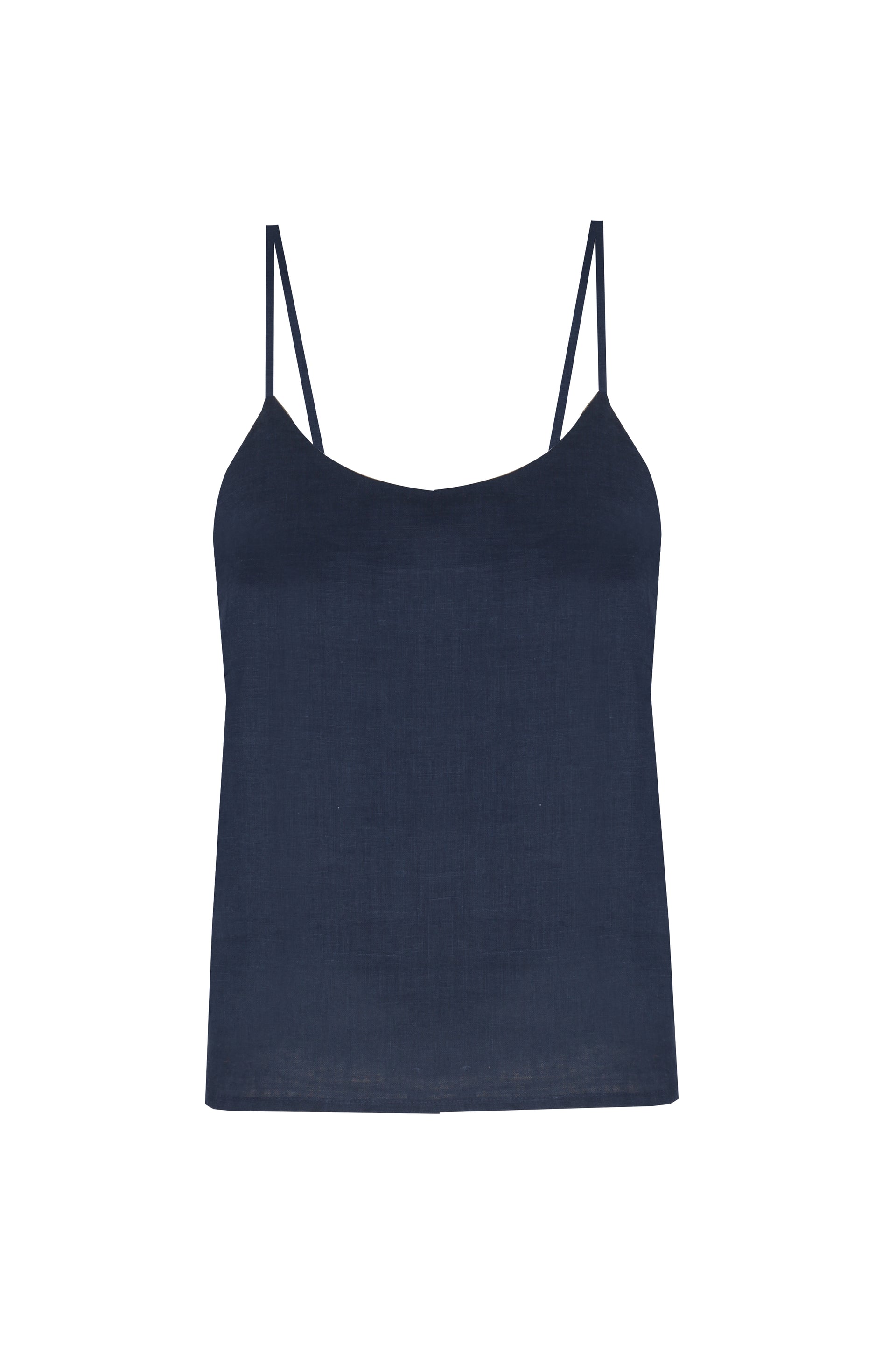 Linen Raw Hem Cami Top - Our Second Nature